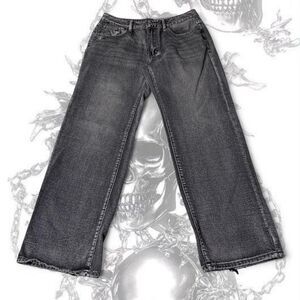Women's Black and Grey Jeans
